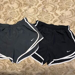 Nike Women's Athletic Shorts in Black and Gray